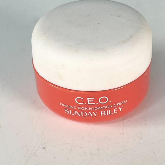 Sunday Riley C.E.O. Vitamic C Rich Hydration Face Cream Travel .3 fl oz 8g New - Picture 1 of 4